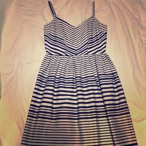 Navy & white dress